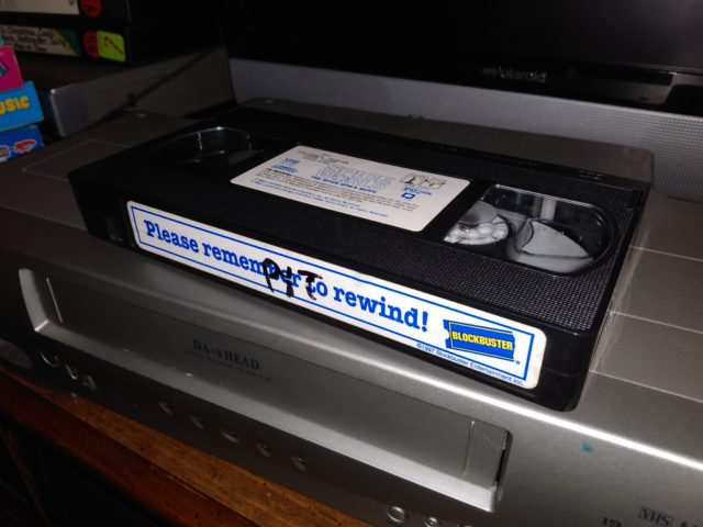 Blockbuster VHS tape 