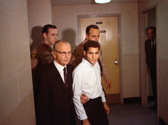 Sirhan B. Sirhan (R) and his attorney Russell E. Parson