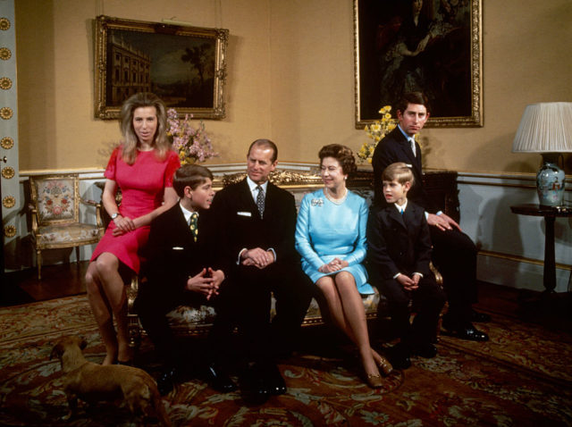 The royal family at Buckingham Palace