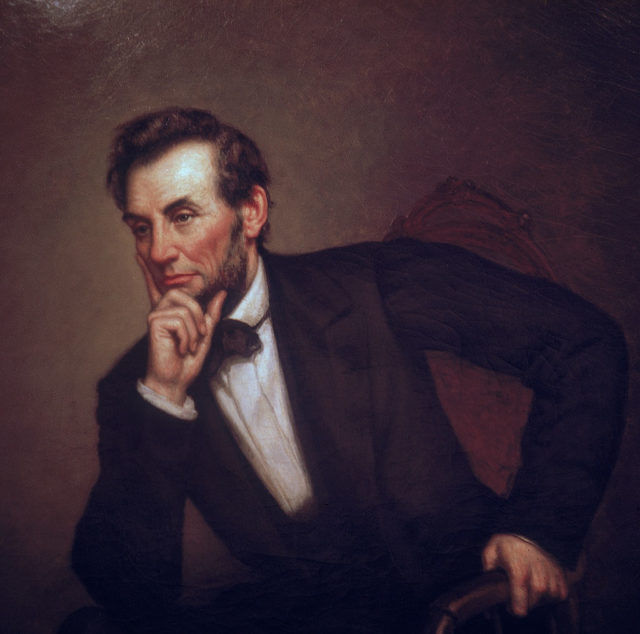 Portrait of American President Abraham 