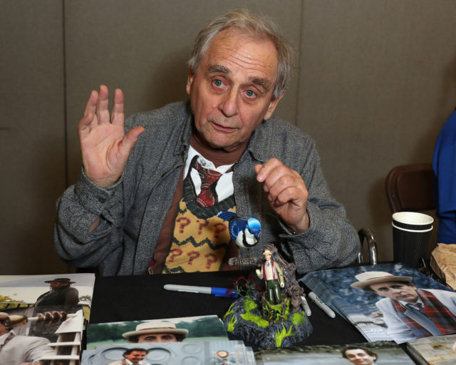 Sylvester McCoy at a convention