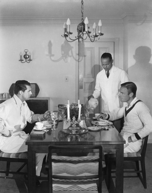Cary Grant and Randolph Scott at home 1930s 