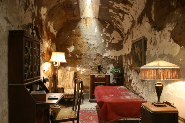 Capone's posh cell at Eastern State Penitentiary in Pennsylvania