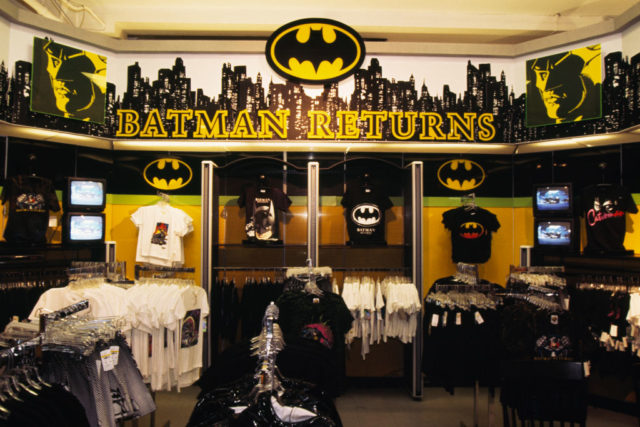 merchandise in a store display