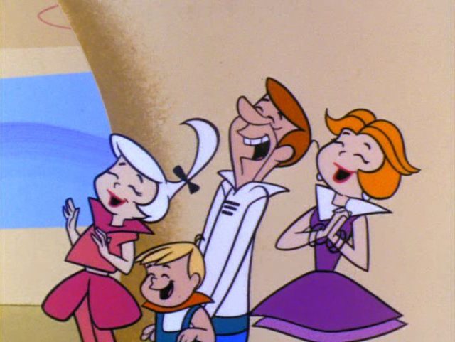 The Jetson family laughing