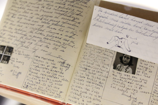 Reproduction of Anne Frank's diary