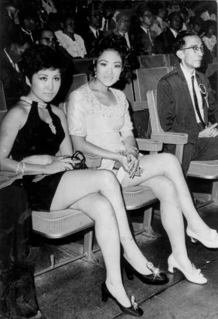 undated photo of actresses Betty Ting Pei and You Chien 