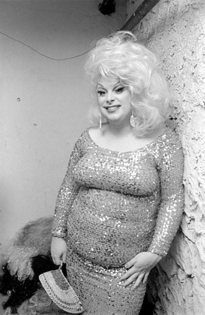 Divine in a sequined dress