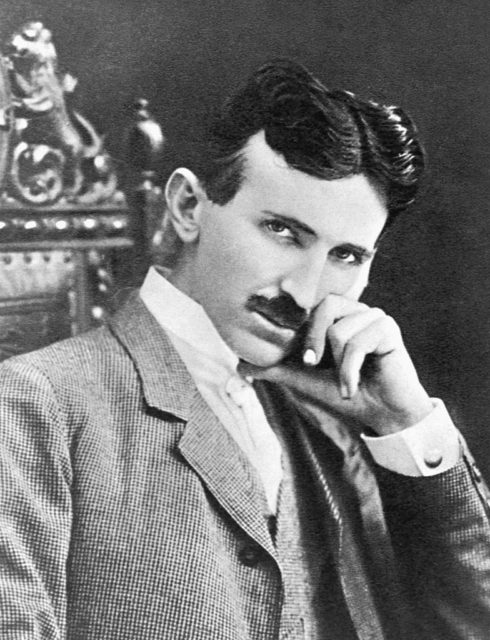 portrait of Tesla