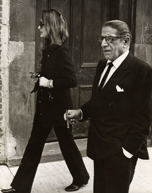 Jackie Kennedy and Aristotle Onassis in New York 