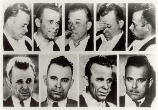 the many faces of John Dillinger 