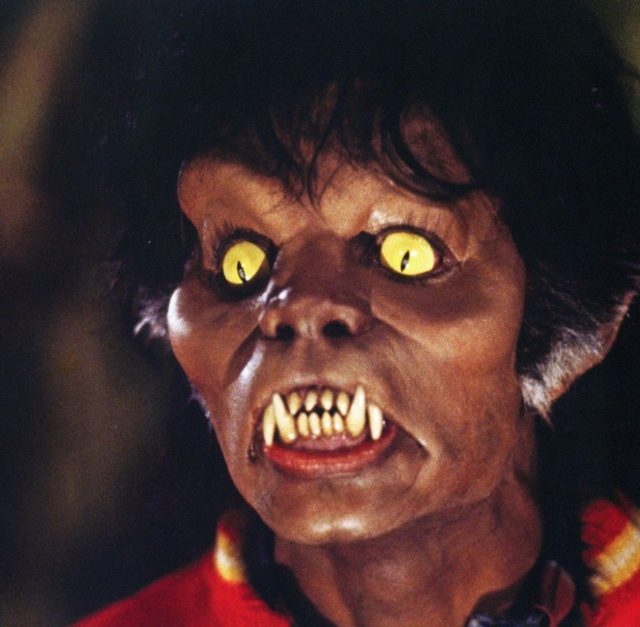 Michael Jackson as a werewolf in the Thriller music video 