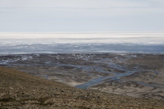 The desolate terrain of Wrangel Island. (Photo Credit: Delphine AURES/Gamma-Rapho via Getty Images)