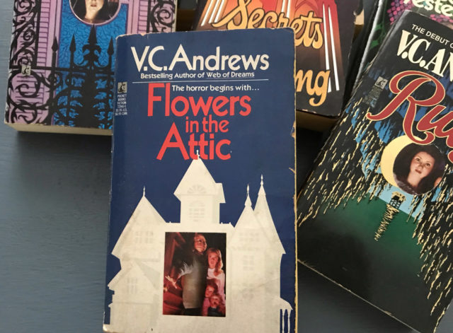 several paperback copies of VC Andrews books
