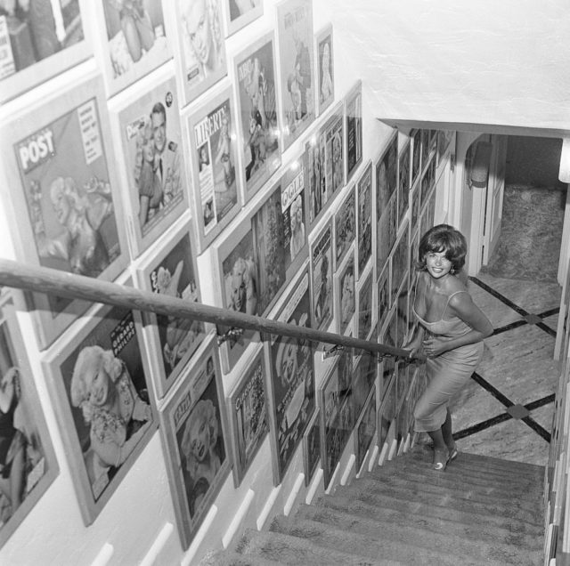 Jayne Mansfield at home circa 1961 