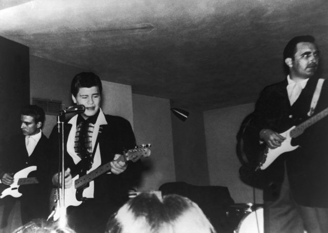 Ritchie Valens during a concert