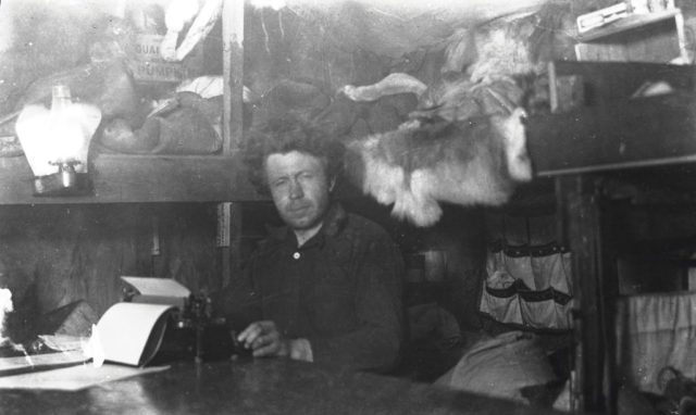 Vilhjalmer Stefansson during an expedition in 1916.
