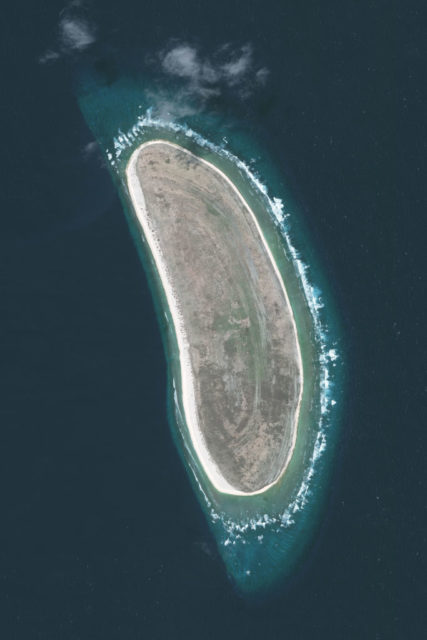 Aerial photo of Howland Island
