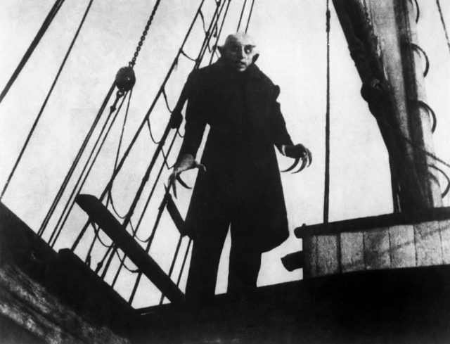 Max Schreck as Count Orlok in "Nosferatu".