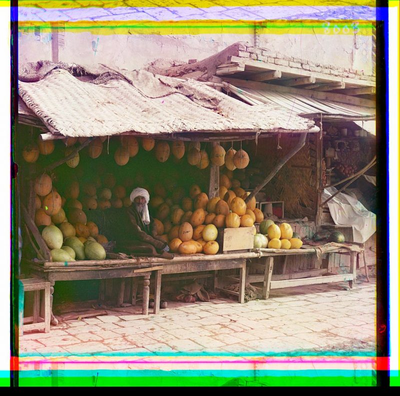 Melon vendor. Samarkand