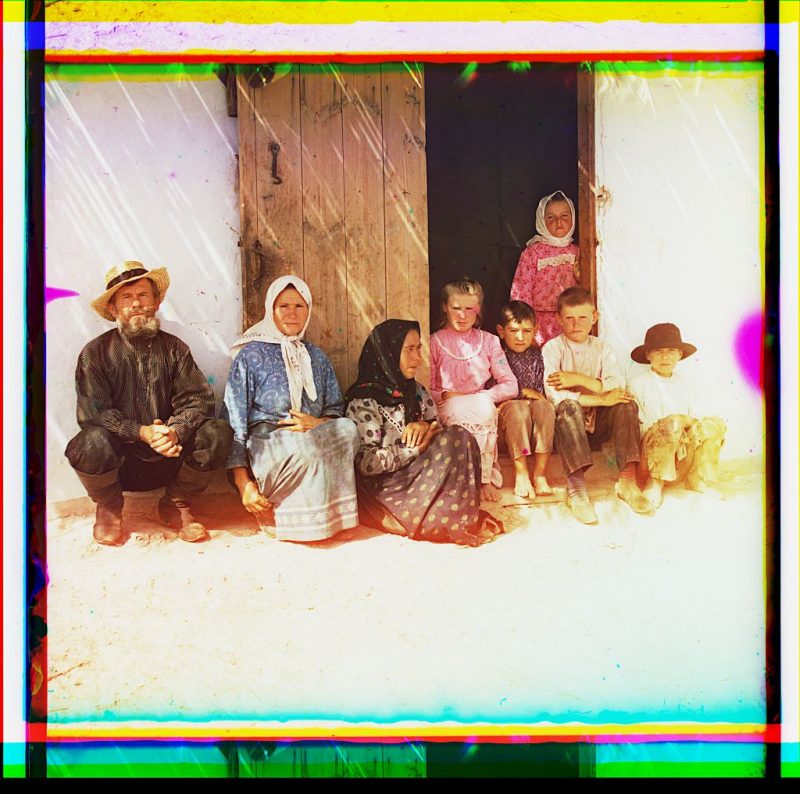 Mugan. Settler's family. Settlement of Grafovka
