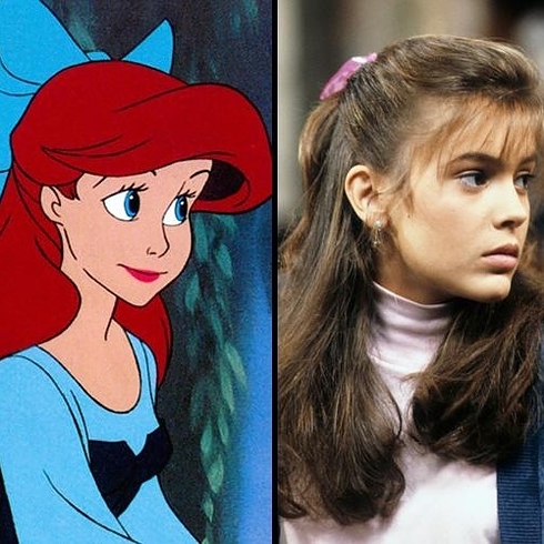 Ariel was modeled after the face of Alycia Milano