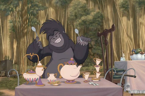 Mrs. Potts makes an appearance in Tarzan