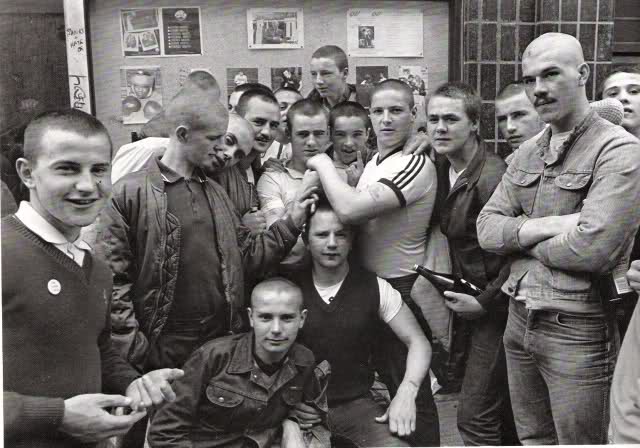 Group of skinheads 80s