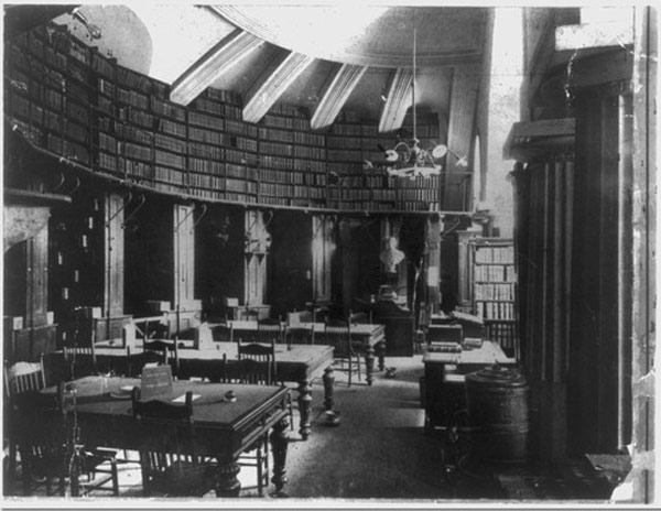 The Law Library of the Library of Congress, c. 1895. [via]