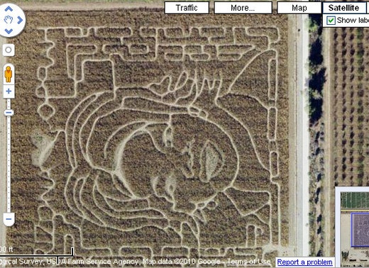 google earth oprah maze