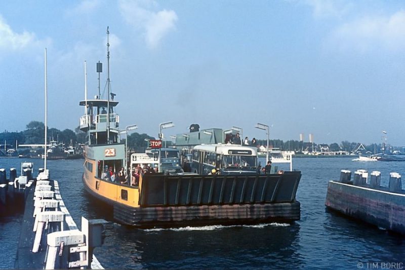 Ferry crossing the IJ, 1973