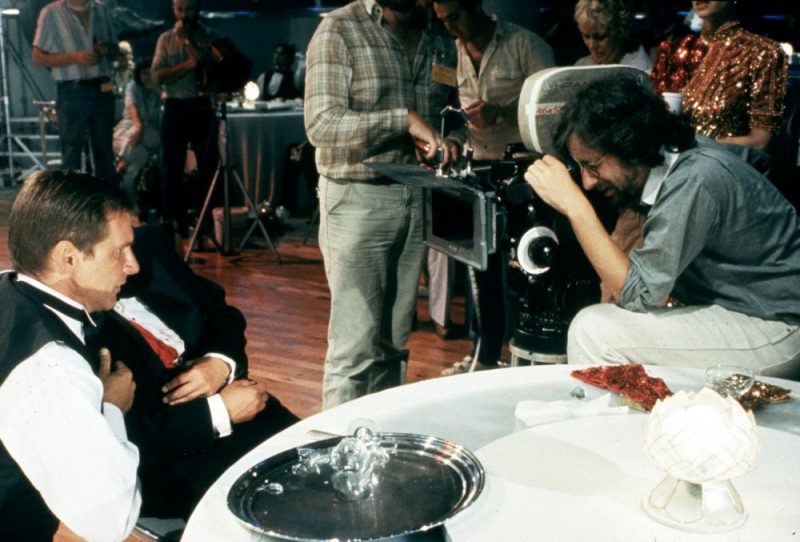Spielberg frames a shot during the nightclub sequence after Indy’s friend Wu Han is shot