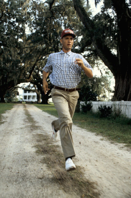 Tom Hanks as Forrest Gump in 'Forrest Gump'