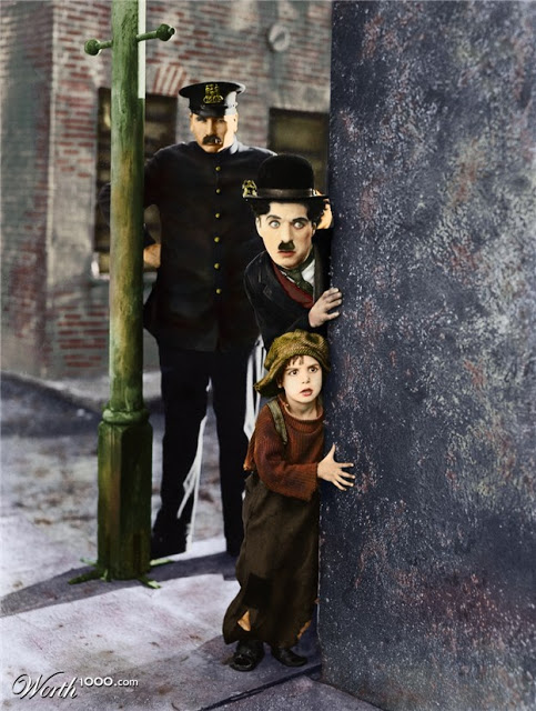 Interesting Colorized Photos of Charlie Chaplin in the 1910s-30s (1)