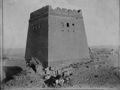 Tower of the Great Wall, near Yulin, Shaanxi, ca. 1908-1909