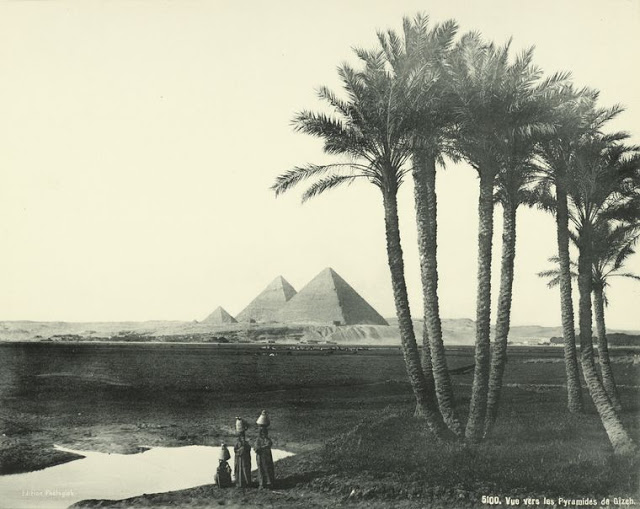 View Towards the Pyramids of Giza