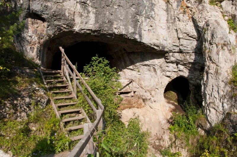 Entrance of Denisova Cave