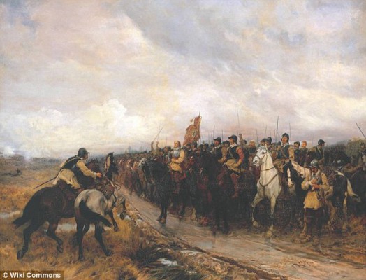 Following the battle, Cromwell was able to march to Edinburgh where he eventually captured the capital following the defeat of the castle. Prisoners were force-marched towards England, to prevent any attempt at rescue, and imprisoned in Durham Cathedral (Cromwell at Dunbar, painted by Andrew Carrick Gow pictured) 