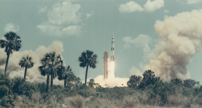 Apollo 16 liftoff at the Kennedy Space Center in Fla. in April 1972. Photo © Bloomsbury Auctions