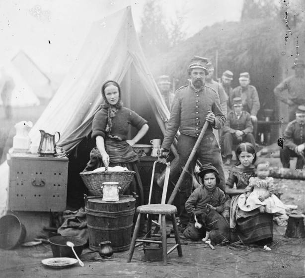 Washington, District of Columbia. Tent life of the 31st Penn. Inf. (later, 82d Penn. Inf.) at Queen's farm, vicinity of Fort Slocum, 1861.