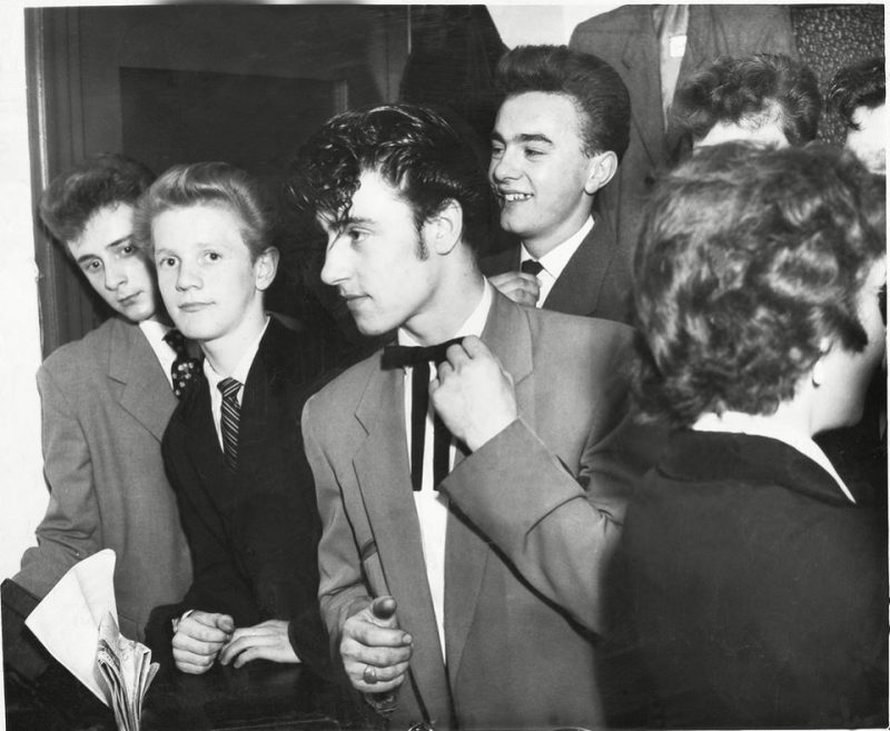 A Best Dressed Teddy Boy Competition at Nottingham in 1956.