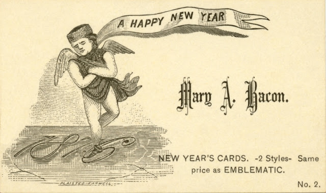 A Happy New Year, 1876. Mary A. Bacon