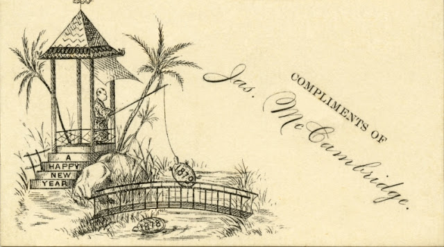 A Happy New Year, 1879 from Jas. Mc Cambridge