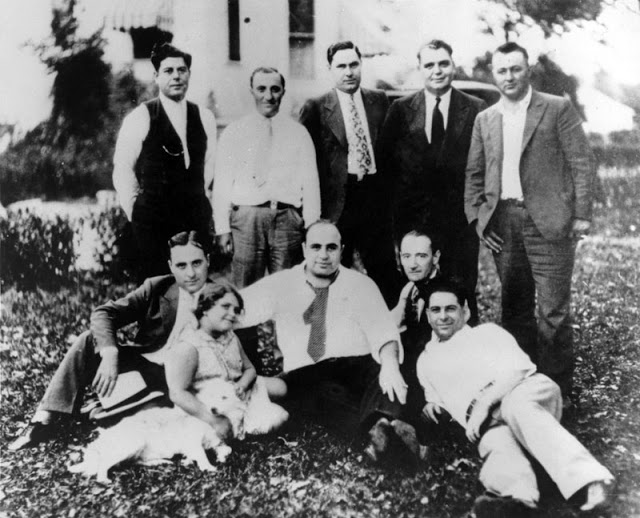 Al Capone with his family