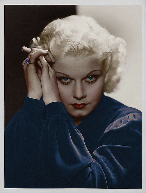 Beautiful Jean Harlow in Colorized Vintage Photos (12)