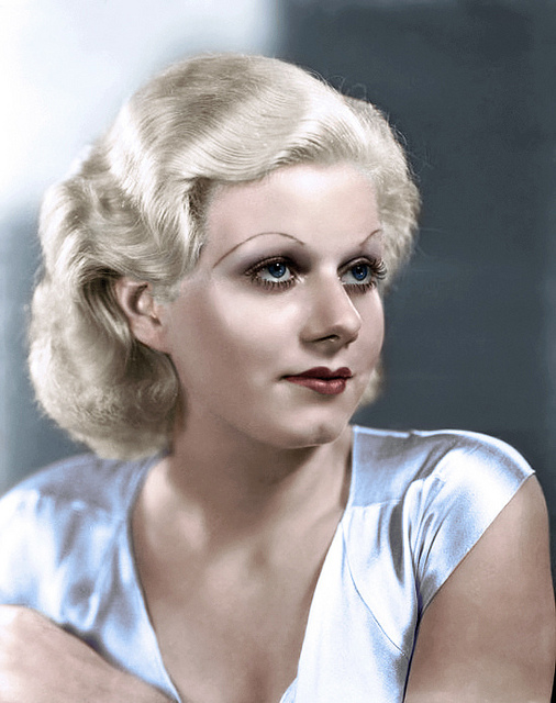 Beautiful Jean Harlow in Colorized Vintage Photos (14)