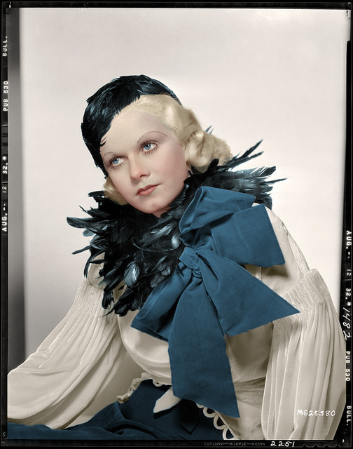 Beautiful Jean Harlow in Colorized Vintage Photos (8)