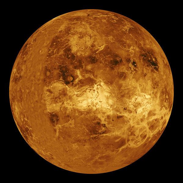 Entire surface of Venus from Magellan, which was in orbit Aug. 10, 1990, to Oct. 12, 1994
