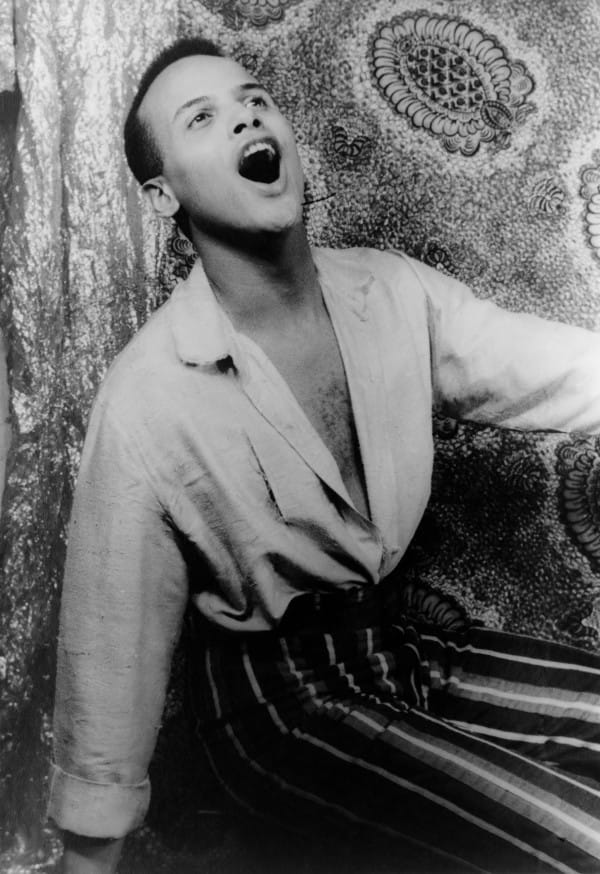 Portrait of Harry Belafonte, singing *1954 Feb. 18 *gelatin silver