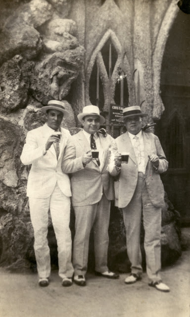 J. Fritz Gordon, Al Capone, and Julio Morales in Havana, Cuba, 1930